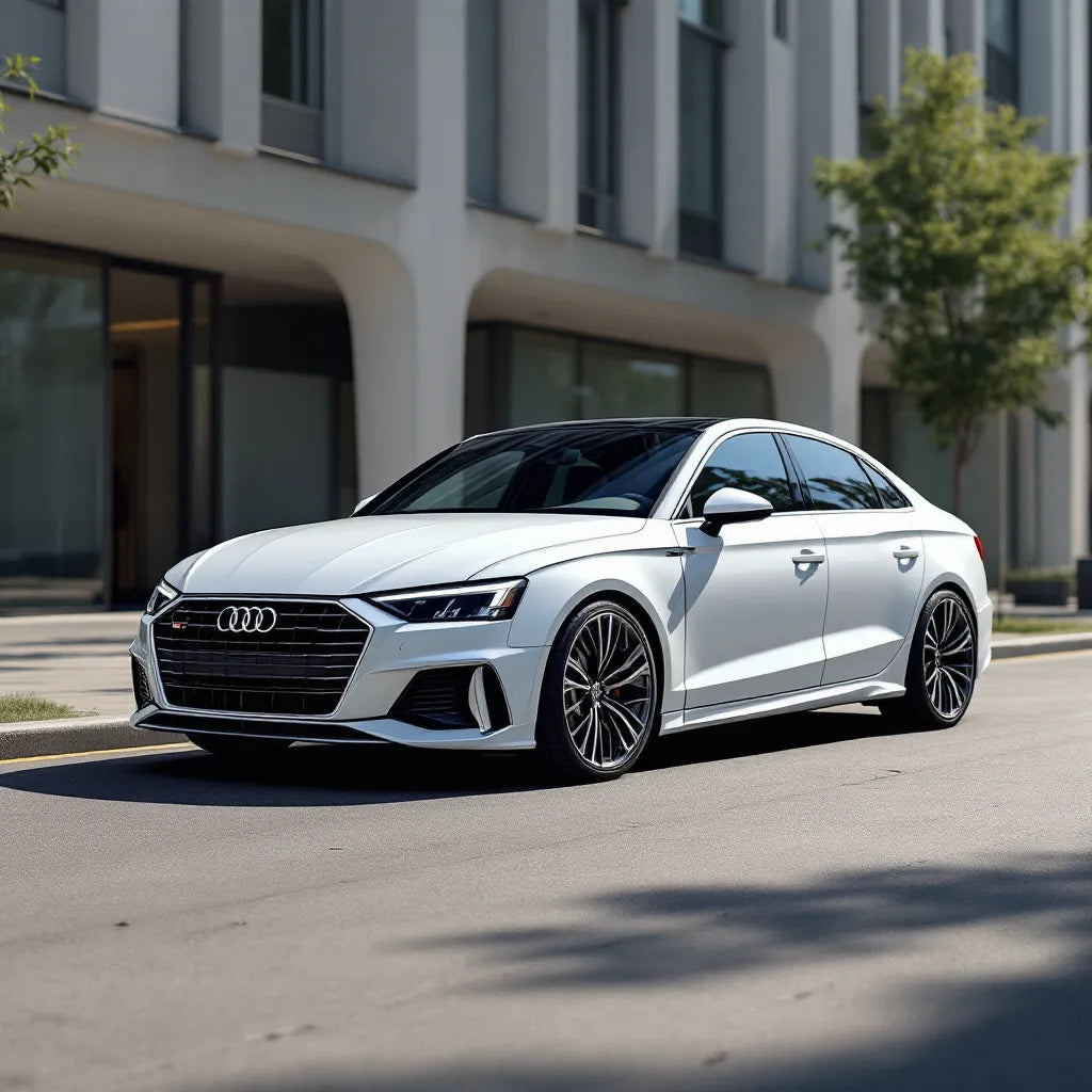 AUDI A3 40 TFSIe hybride vue latérale