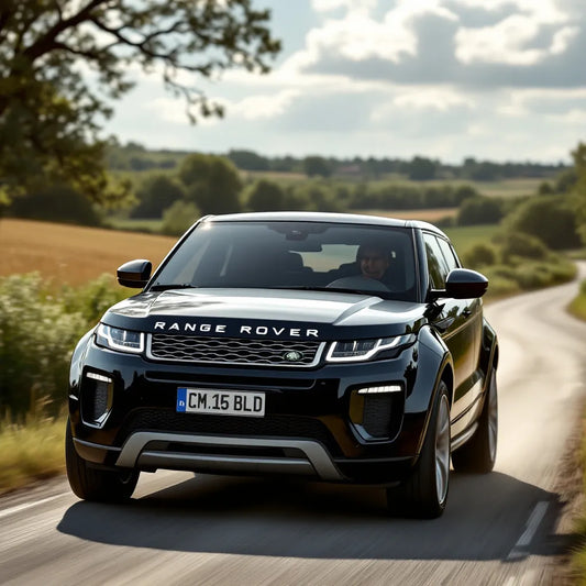 Range Rover Evoque L538 garé sur une route de campagne