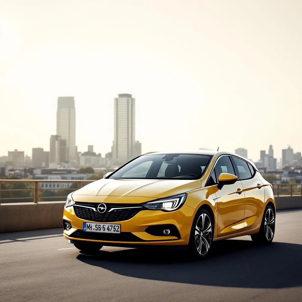 Opel Astra H Diesel 1.7 CDTI 100 garée en ville