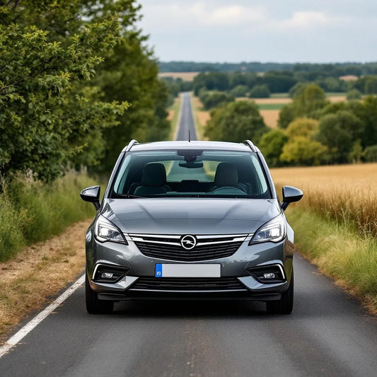 Opel Zafira B 1.9 CDTI garée sur une route de campagne