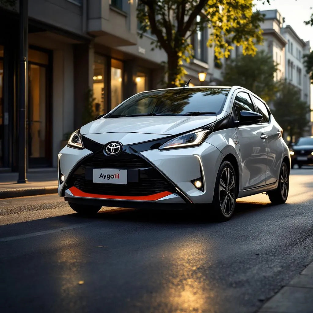 Toyota Aygo II 1.0 VVT-i 69ch garée en ville