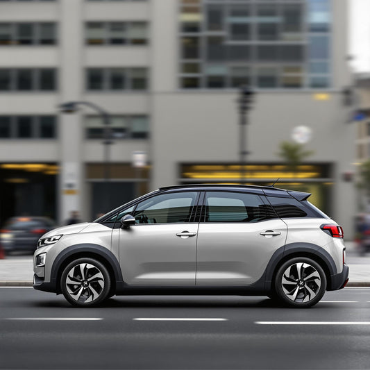 Vue de côté de la Citroën C4 III