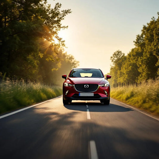 Mazda CX-3 Diesel 1.5 Skyactiv-D 105ch rouge sur route