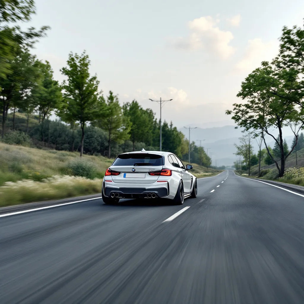 BMW Série 1 E87 Diesel 118d on a road