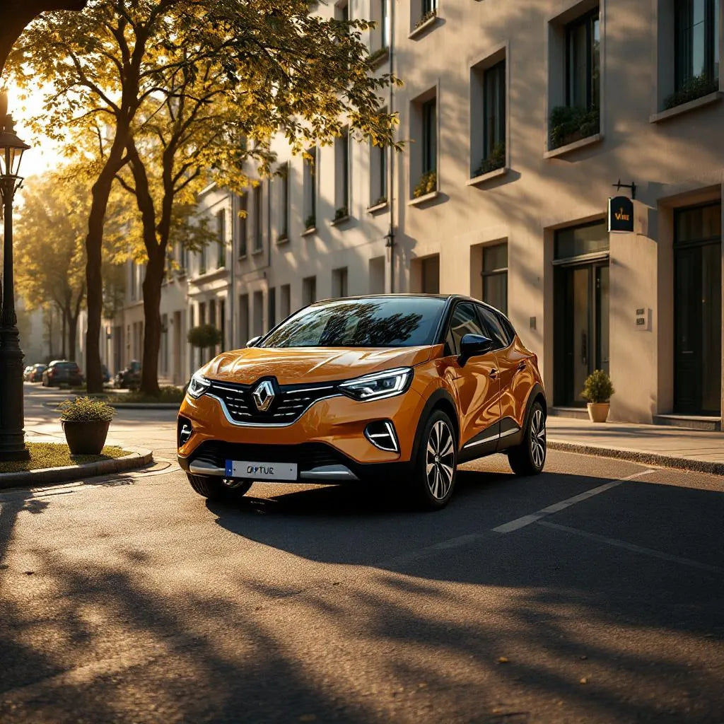 Renault Captur II Hybride E-Tech 145 ch garée en ville