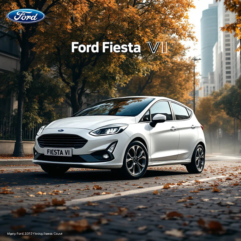 Image d'une Ford Fiesta VI dans une ville