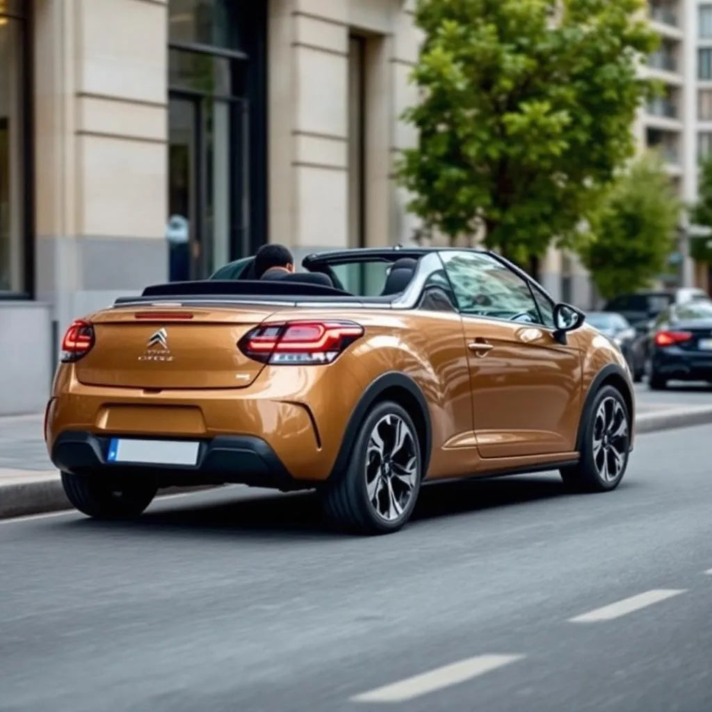 Citroën DS3 Cabrio 1.2 PureTech 110ch décapotée en ville