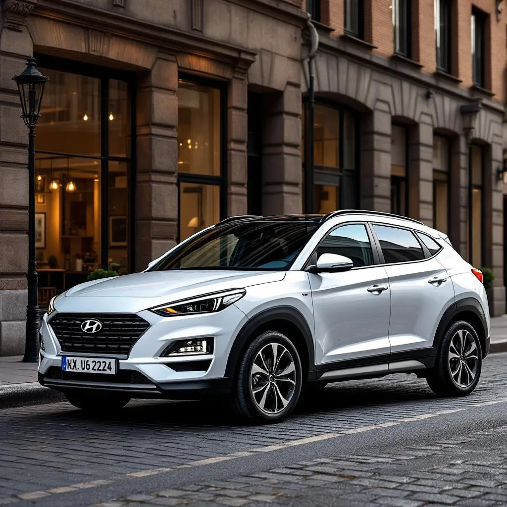 Hyundai Tucson NX4 Hybride 230 vue de profil