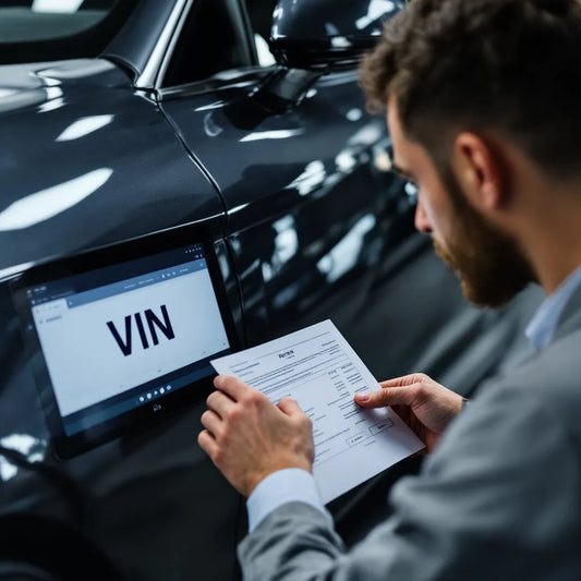 Vérification VIN voiture historique avec document carte grise et rapport complet