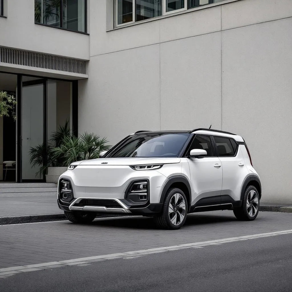 Kia Soul EV 27 kWh garée en ville