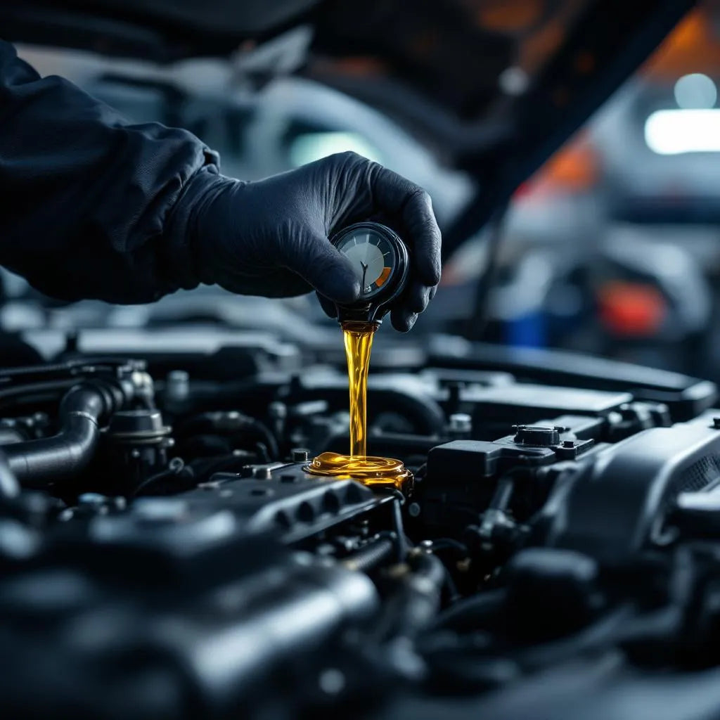 Vérification précise du bon niveau d'huile sur la jauge moteur