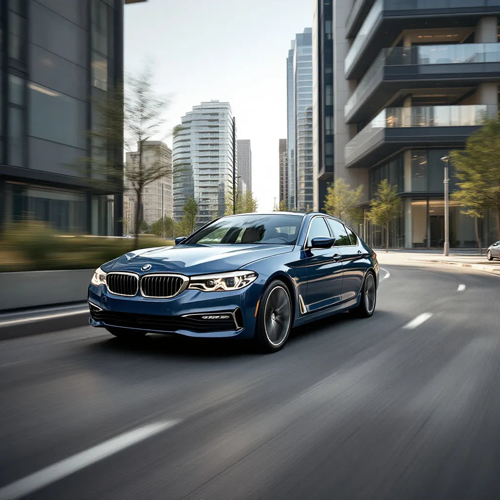 BMW 530e Hybrid in an urban setting