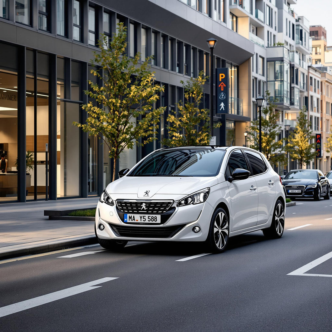 Peugeot 308 III en ville