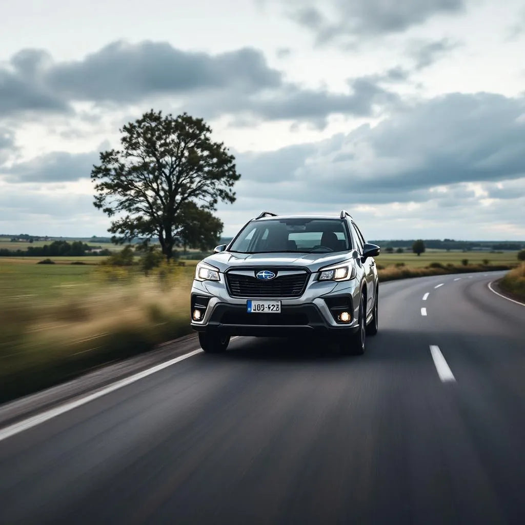 Subaru Forester SH Diesel sur route de campagne