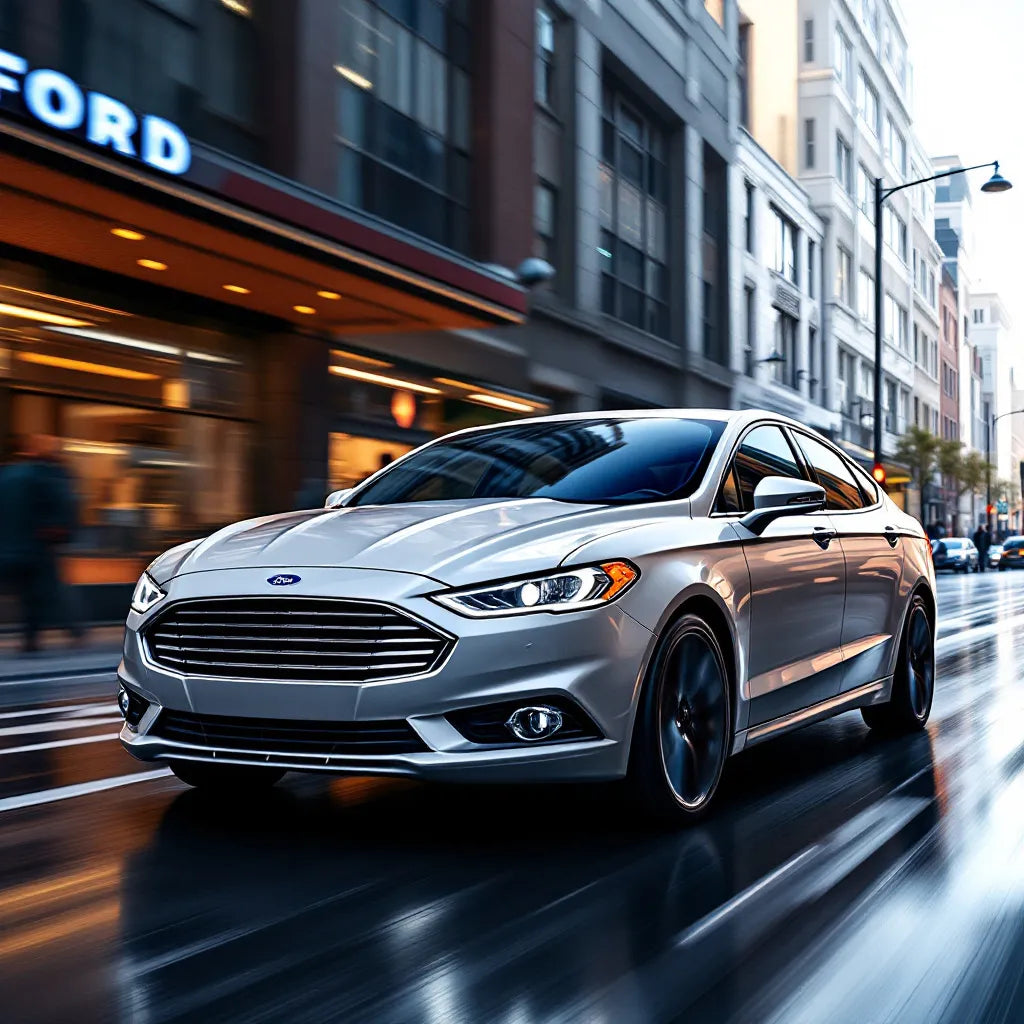 Ford Mondeo IV in an urban setting