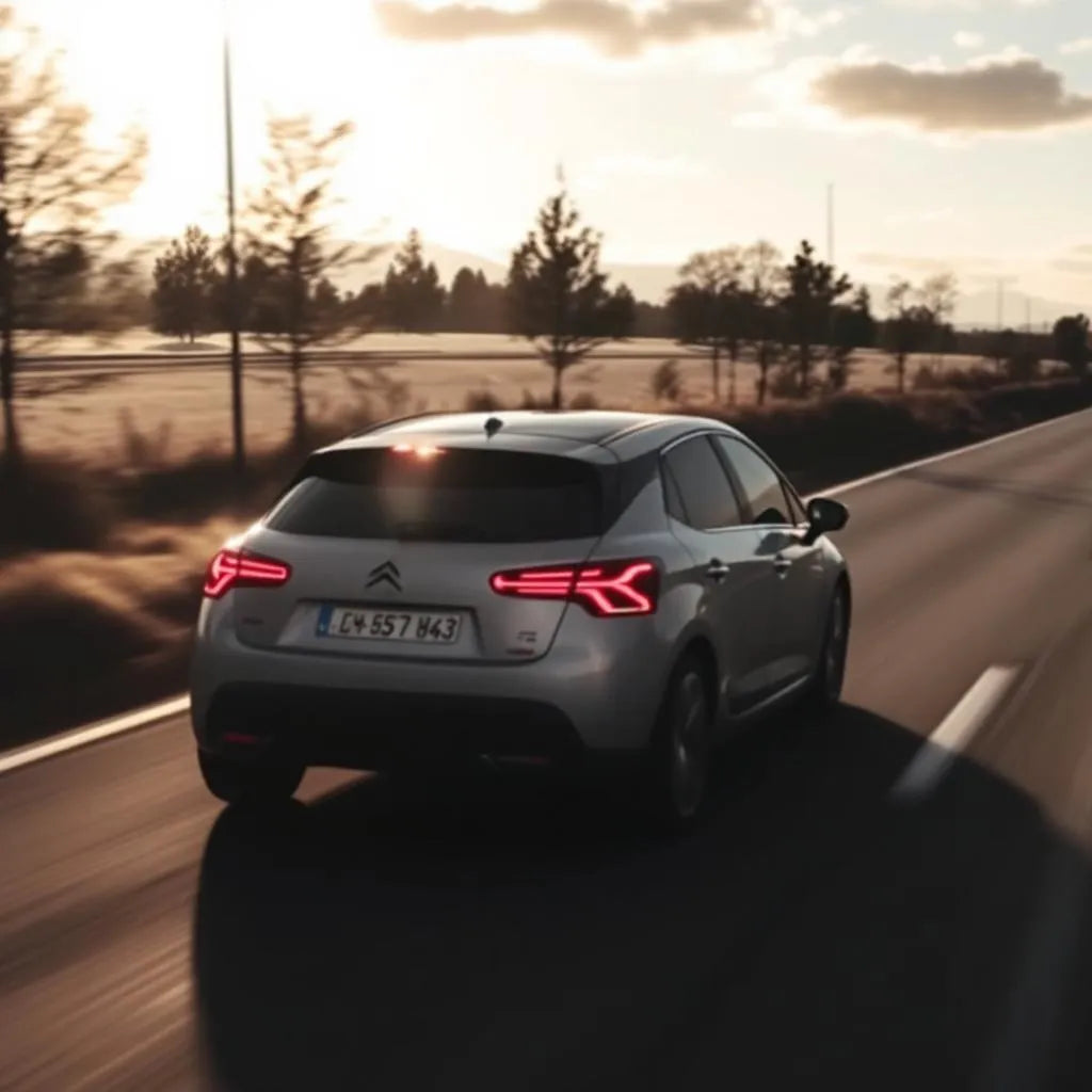 Citroën C4 II Essence 1.6 VTi 120ch garée sur une route