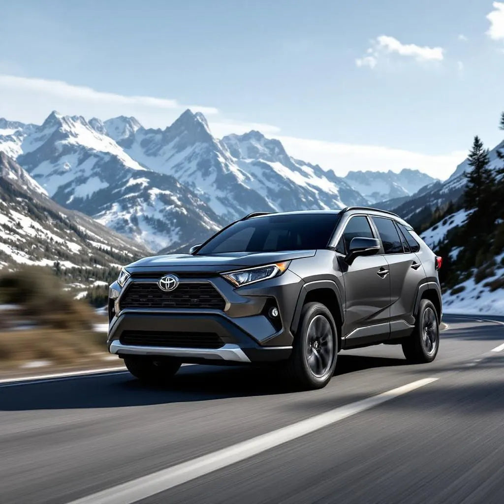 Toyota RAV4 III Essence 2.0 VVT-i 152ch gris vu de trois quarts avant