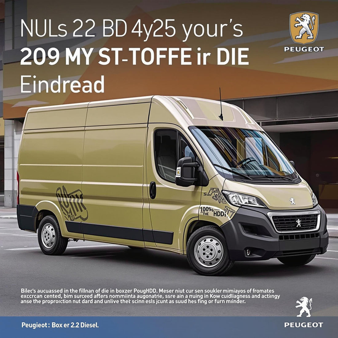 Peugeot Boxer Diesel 2.2 HDi en milieu urbain