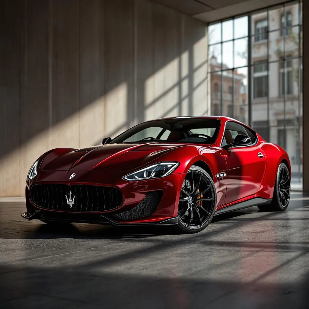 Maserati GT2 Stradale garée dans une allée élégante