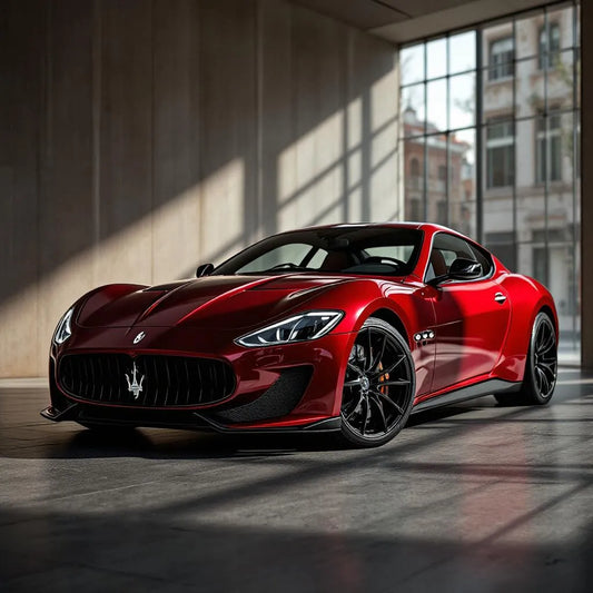 Maserati GT2 Stradale garée dans une allée élégante
