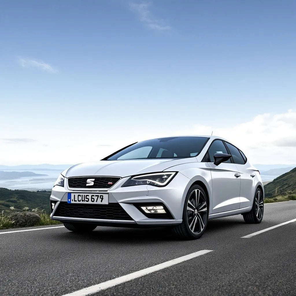 Seat Leon III Essence 1.4 TSI vue latérale sur route