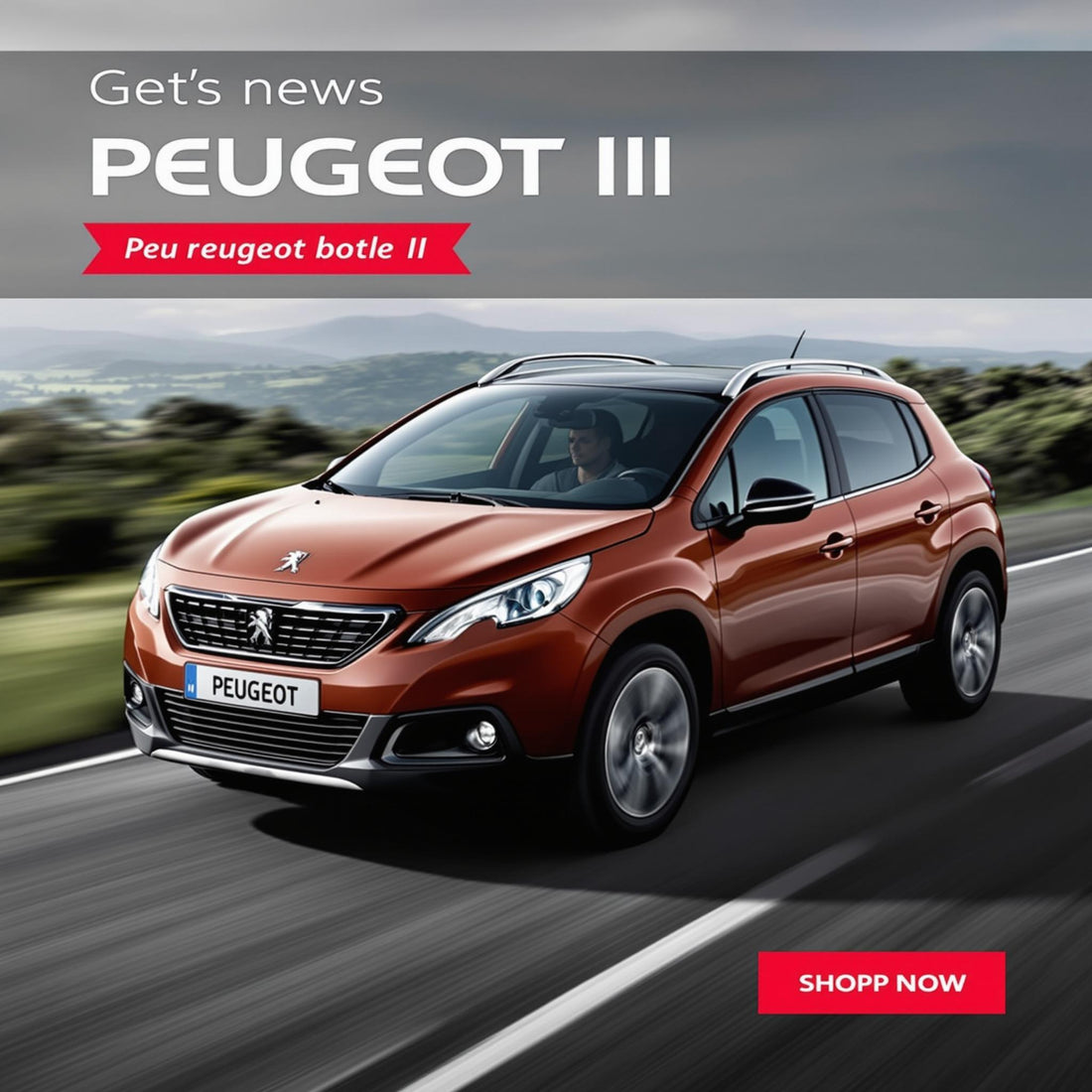 Peugeot 2008 II sur route panoramique