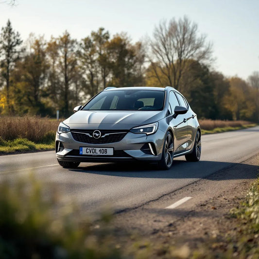 Opel Astra G Diesel 2.0 DTI 100 gris métallisé en angle 3/4 avant