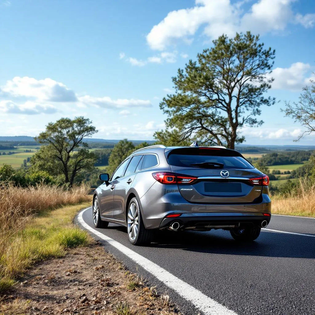 Mazda6 GH Diesel 2.2 163 grise sur route
