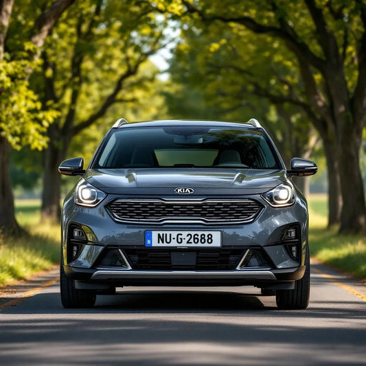 Kia Niro Hybride 1.6 GDi garée en extérieur