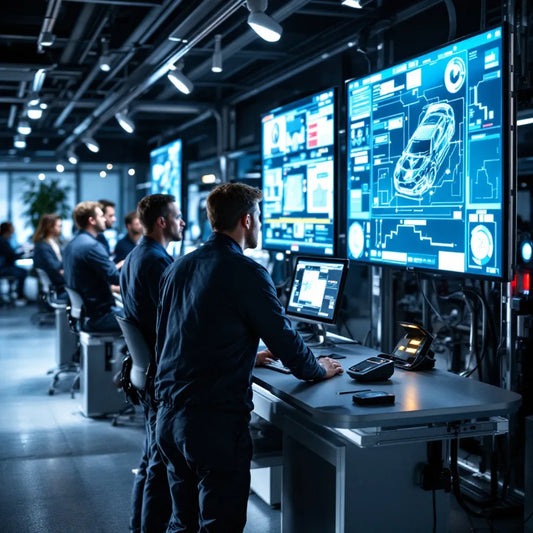 Centre moderne de CAE Luxembourg avec simulateurs et diagnostics automobile