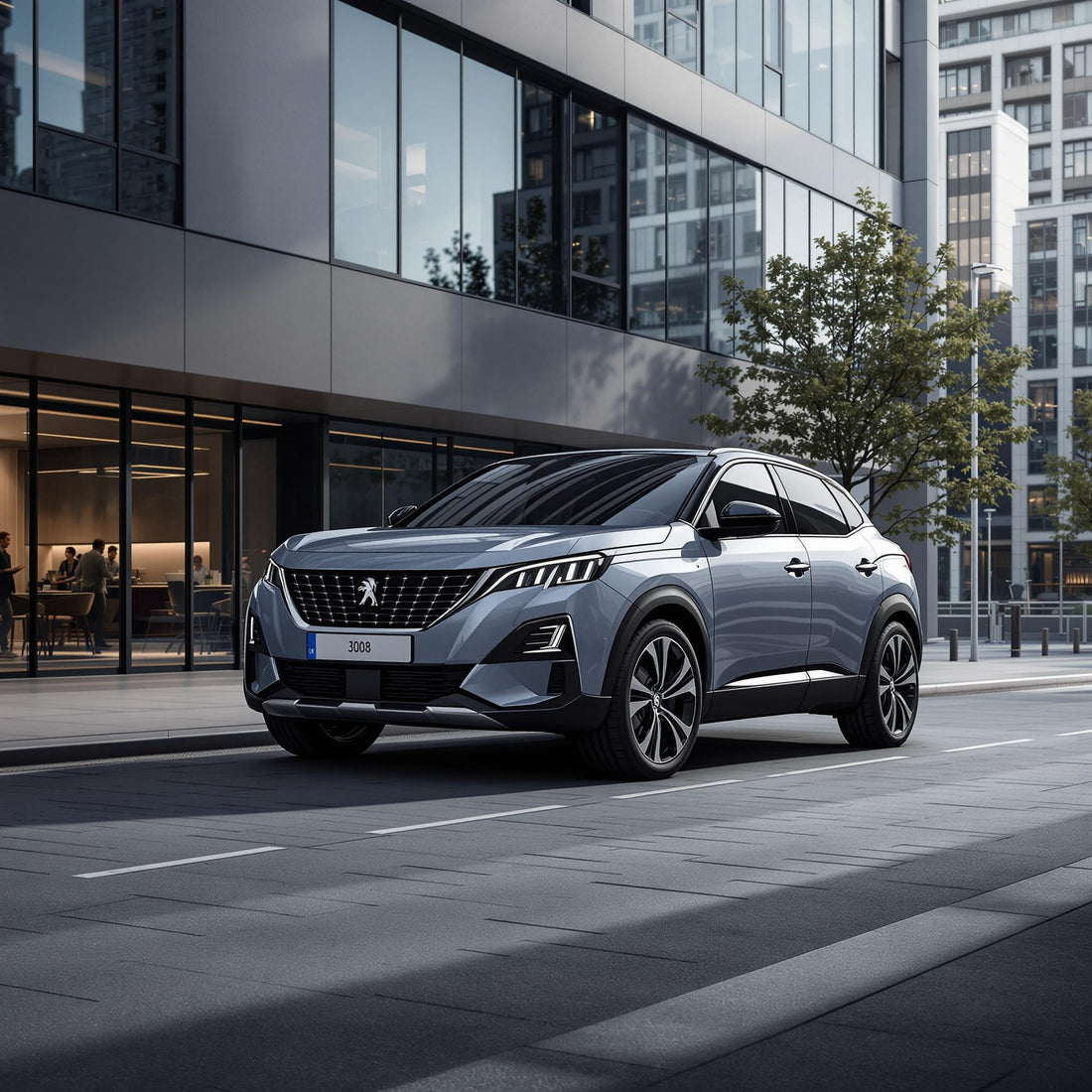 Peugeot 3008 I in an urban environment