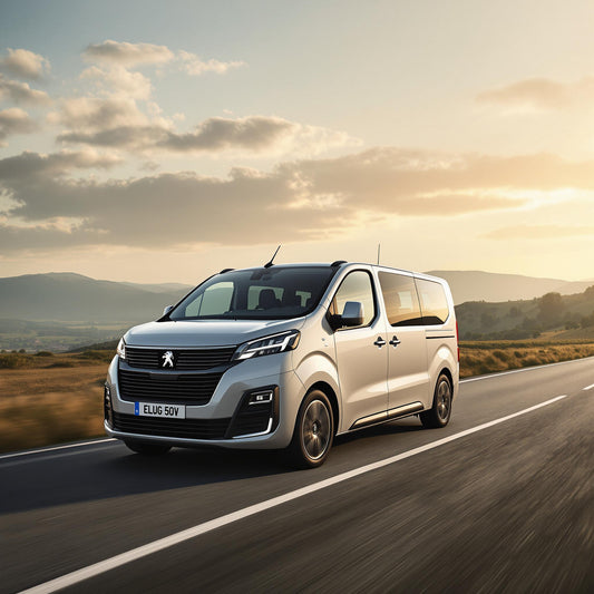 Peugeot Traveller on a scenic road