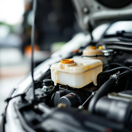 Remplissage du réservoir de liquide lave-glace sous le capot d'une voiture, démonstration technique précise
