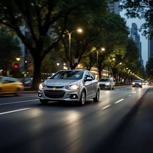 Chevrolet Aveo II Diesel grise vue trois-quarts avant