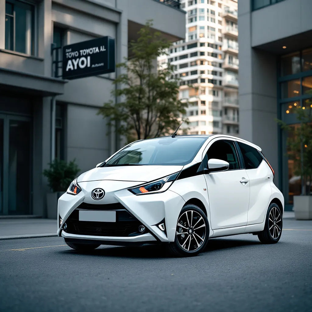 Toyota Aygo II in city setting