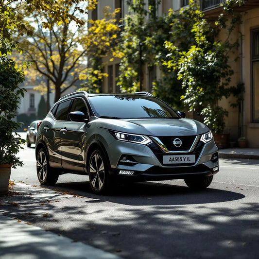 Nissan Qashqai J11 Essence 1.2 DIG-T 115, vue trois quarts avant