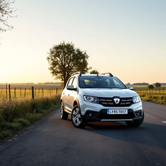 Dacia Sandero I GPL stationnée en campagne