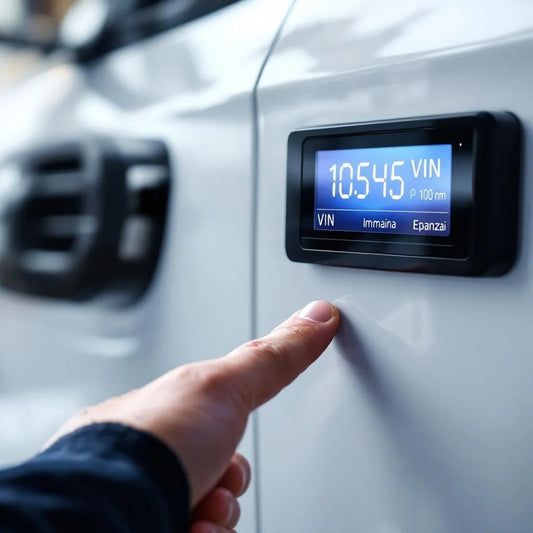 Clé de voiture, véhicule et numéro VIN avec plaque d'immatriculation pour vérification sécurité voiture en Espagne