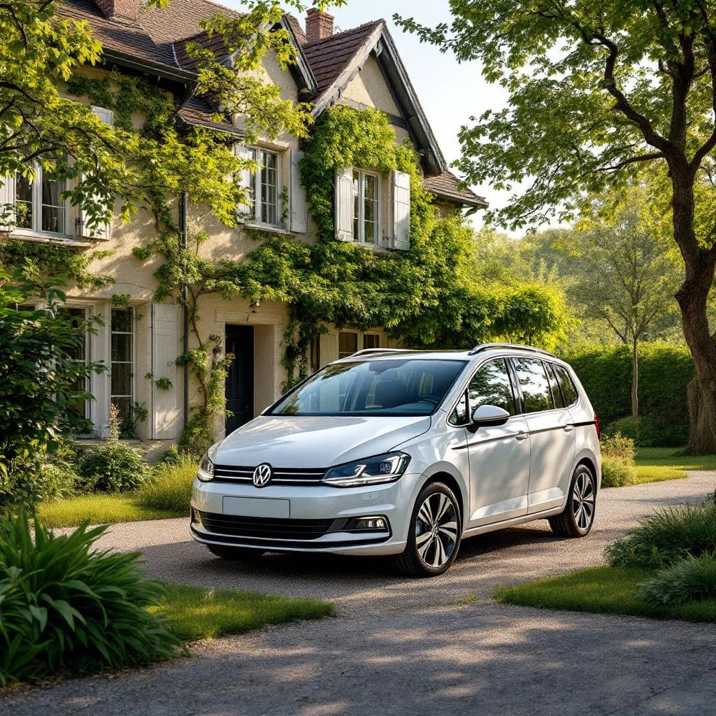 Volkswagen Touran I Diesel 1.9 TDI 105 ch garé en extérieur