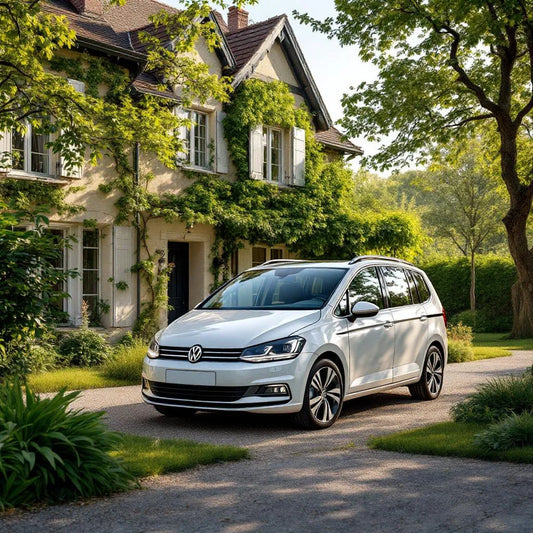 Volkswagen Touran I Diesel 1.9 TDI 105 ch garé en extérieur