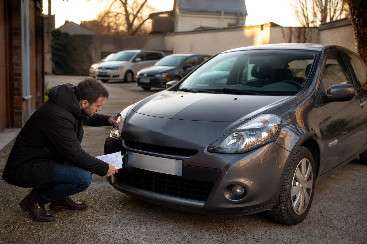 annonce voiture sans plaque visible