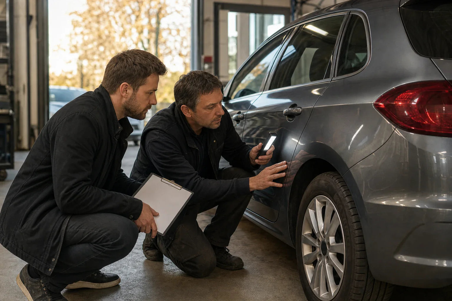carrosserie réparée détecter