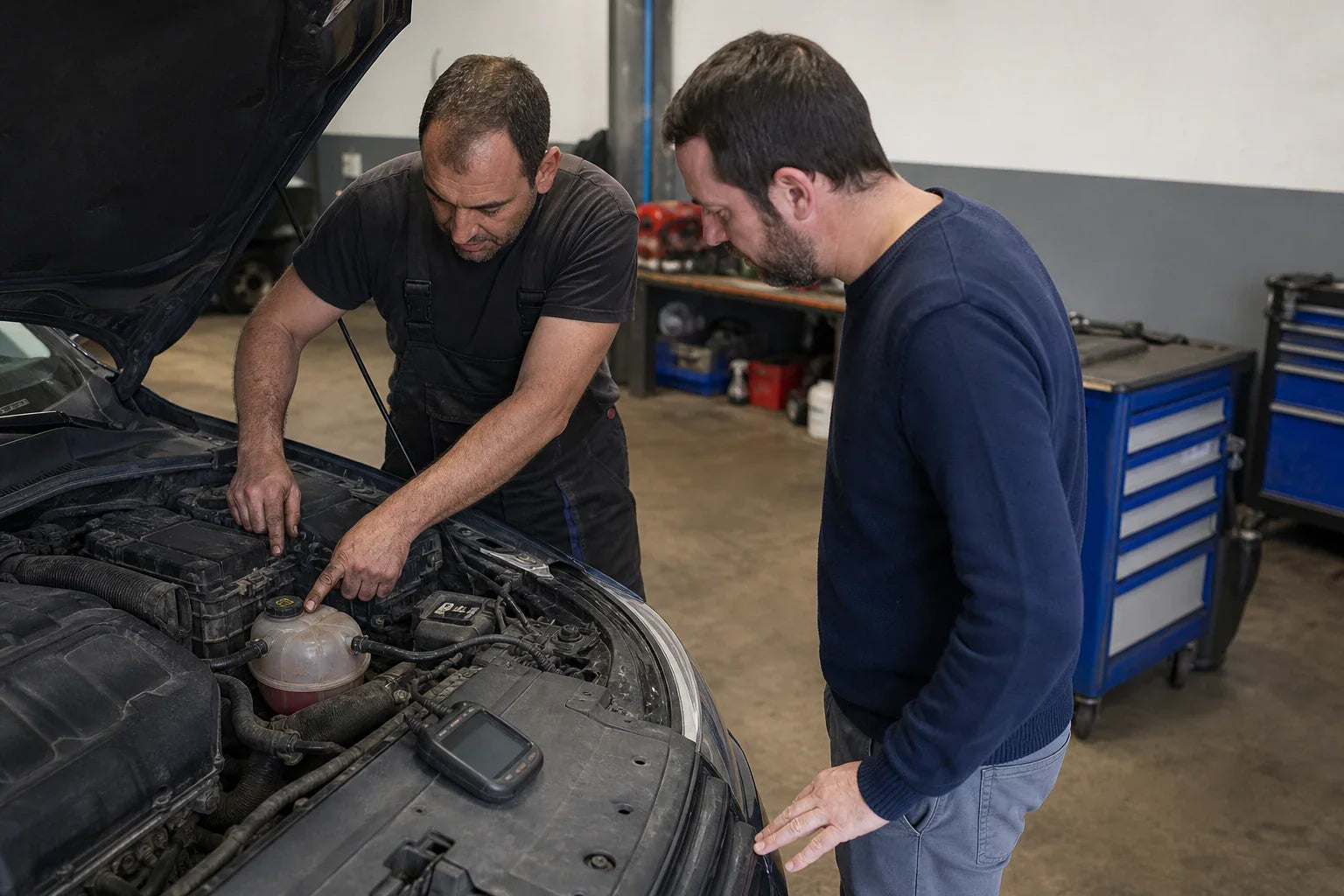 voyant température moteur