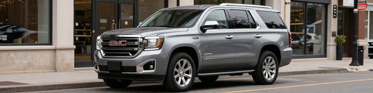 GMC Yukon Denali 2018 6.2 V8 gris 3/4 avant
