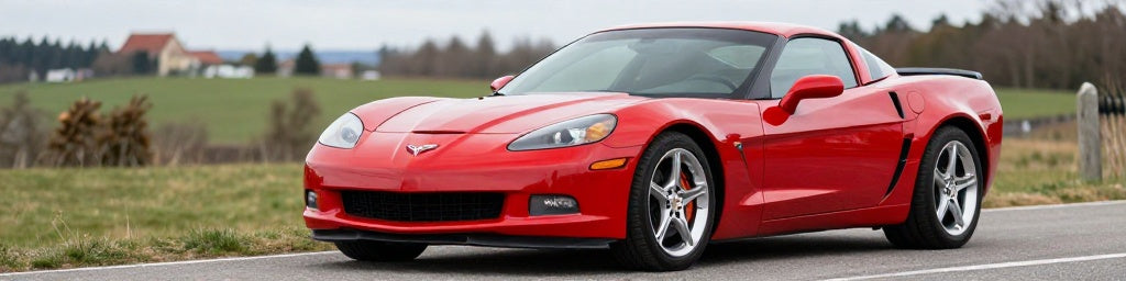 Chevrolet Corvette C6 2010 rouge vue 3/4 avant