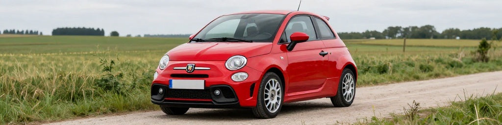 Abarth 500 Essence 1.4 T-Jet 135ch rouge sur route